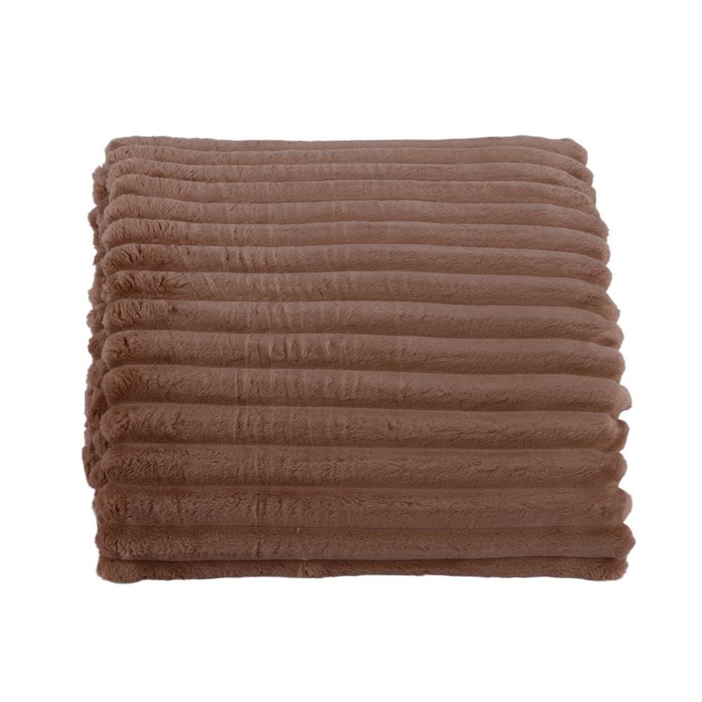 Cobertor King 100% Poliéster Premier Canelado Havan Casa - Taupe Atemporal