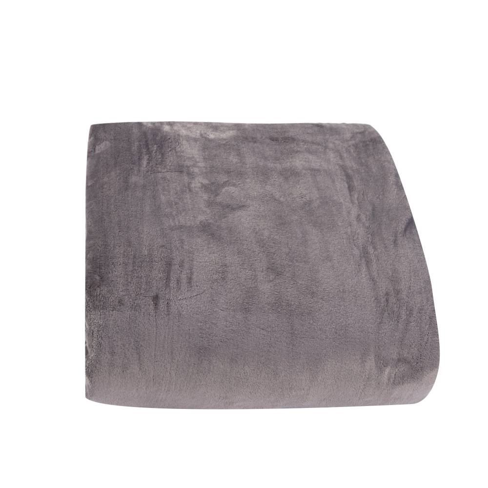 Cobertor King 100% Poliéster Premier Havan Casa - Cinza Ice