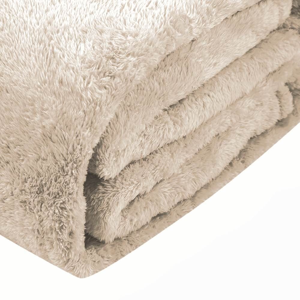Cobertor King Lyon Comfort Sherpa Havan Casa - Bege