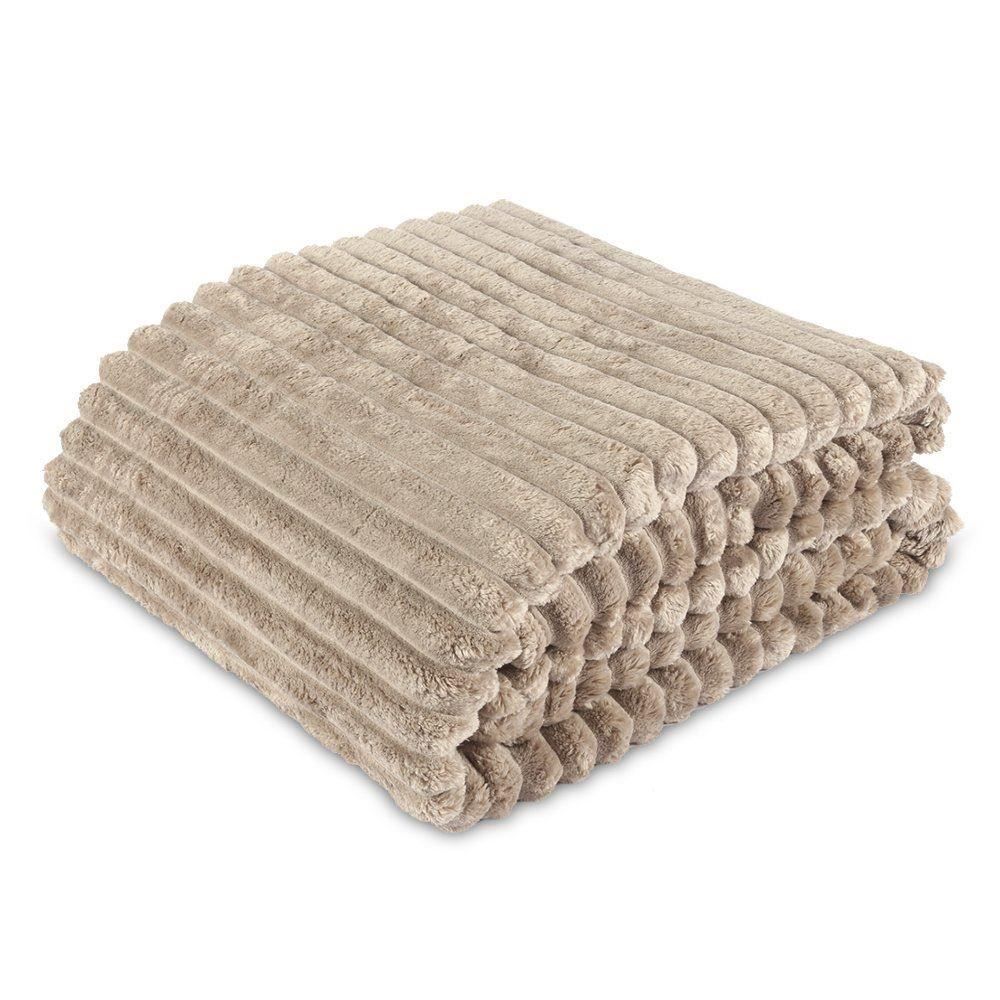 Cobertor King Premier Canelado Havan Casa - Bege