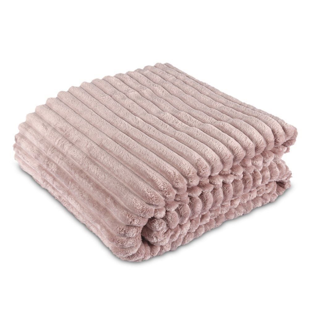Cobertor King Premier Canelado Havan Casa - Rosa Claro