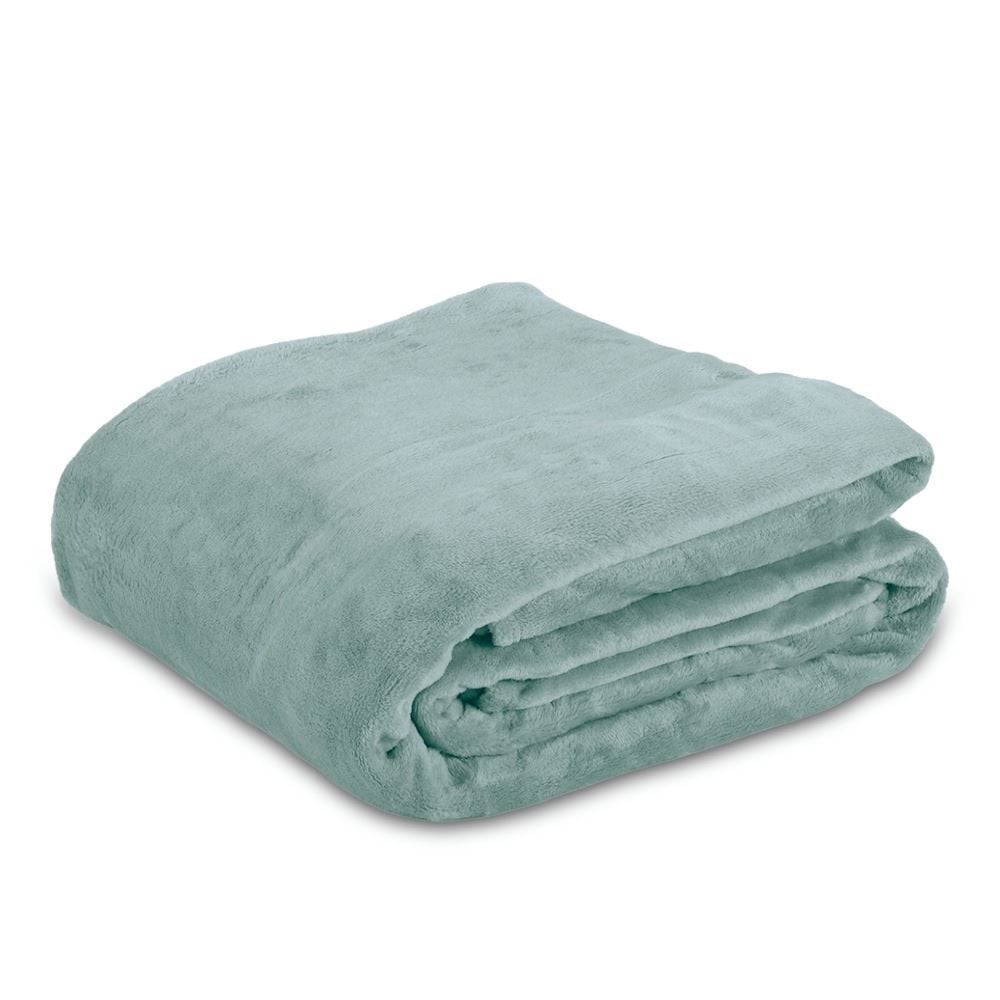 Cobertor King Premier Liso 100% Poliéster Havan Casa - Verde Capri