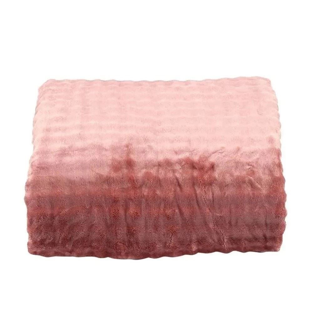 Cobertor King Requinte Sherpa Color Havan Casa - Argila