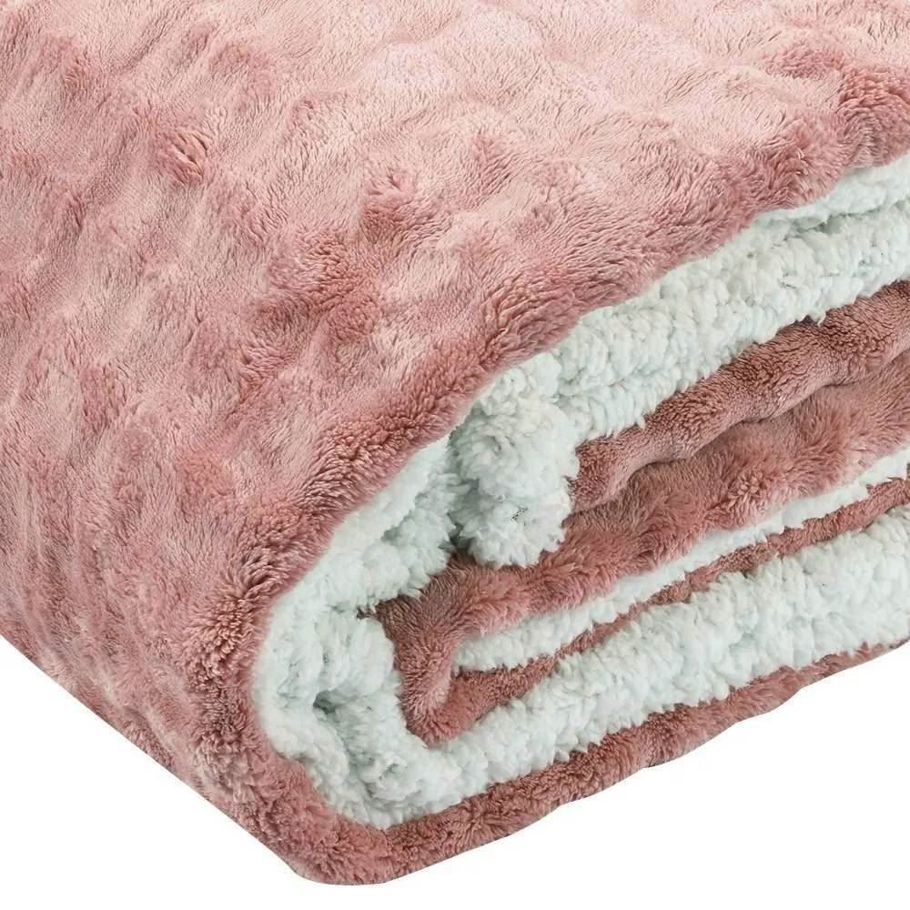 Cobertor King Requinte Sherpa Havan Casa - Argila