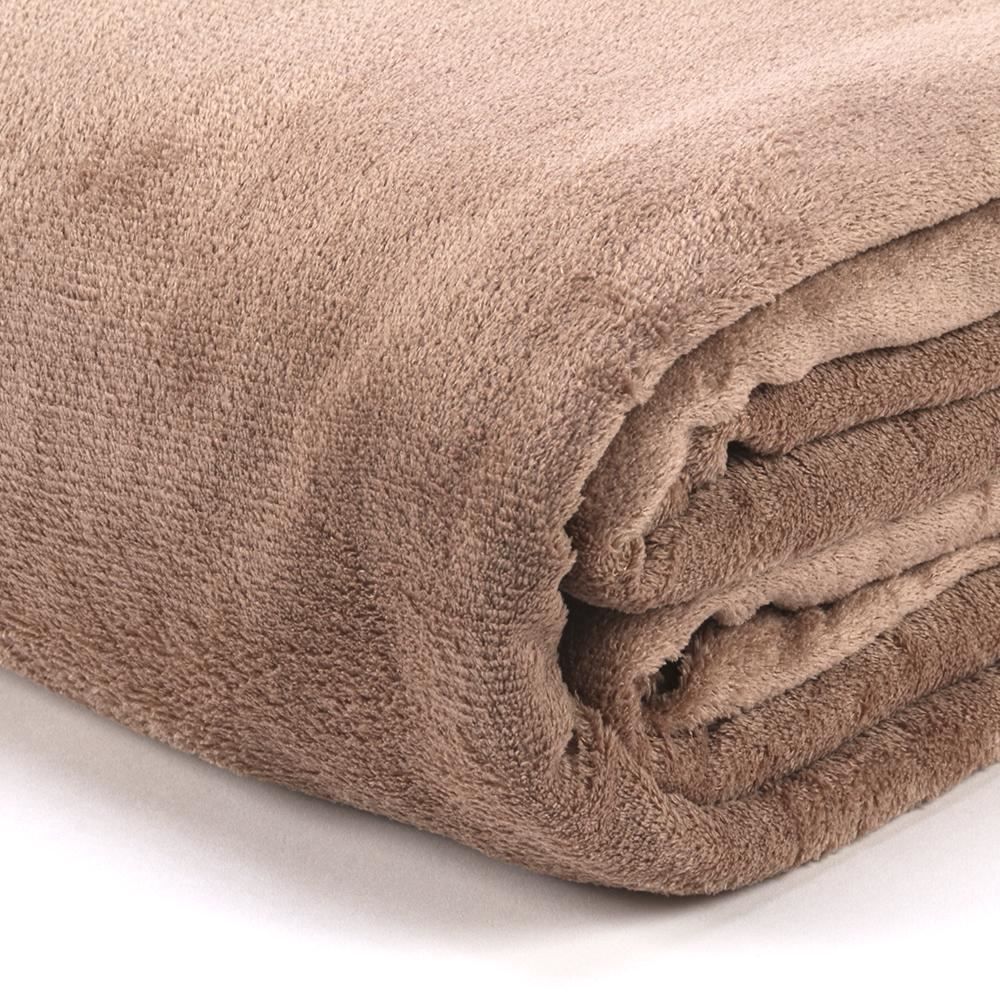 Cobertor Casal Microfibra Liso Paris Havan Casa 1 Pç - Taupe