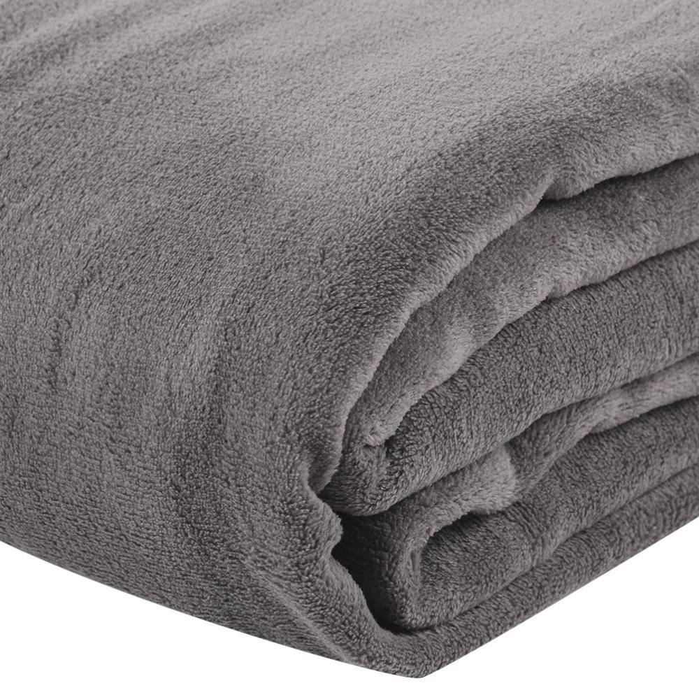 Cobertor Casal Microfibra Liso Paris Havan Casa 1 Pç - Cinza Urbano