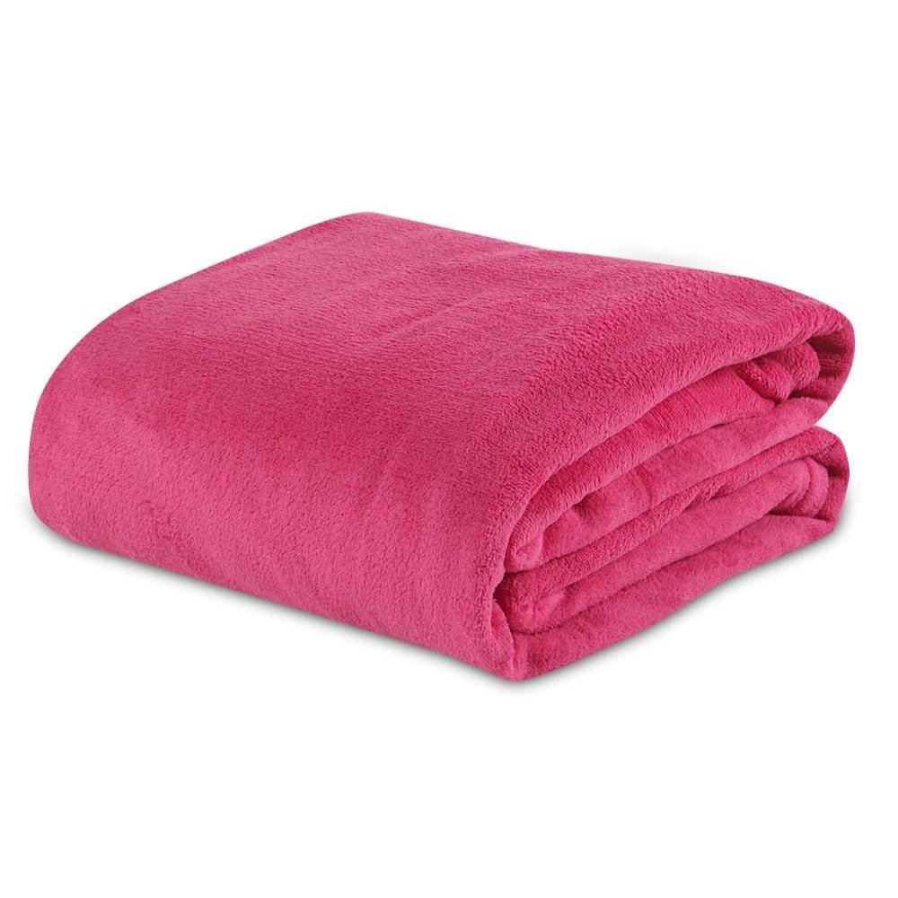 Cobertor Casal Microfibra Liso Paris Havan Casa 1 Pç - Rosa Flash