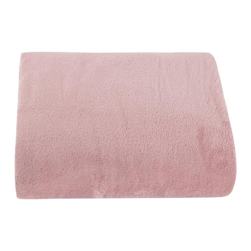 Cobertor Casal Microfibra Liso Paris Havan Casa 1 Pç - Rose