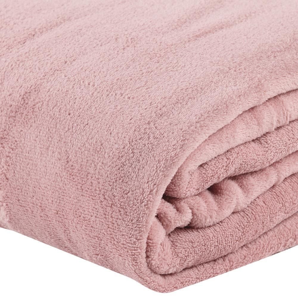 Cobertor Casal Microfibra Liso Paris Havan Casa 1 Pç - Rose