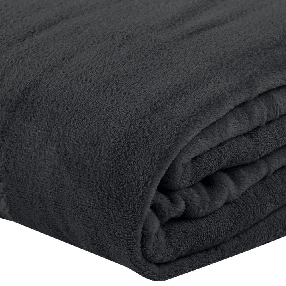 Cobertor Casal Microfibra Liso Paris Havan Casa 1 Pç - Carbono