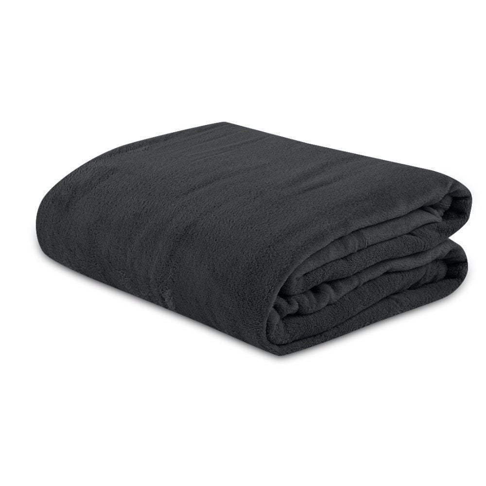 Cobertor Casal Microfibra Liso Paris Havan Casa - Carbono