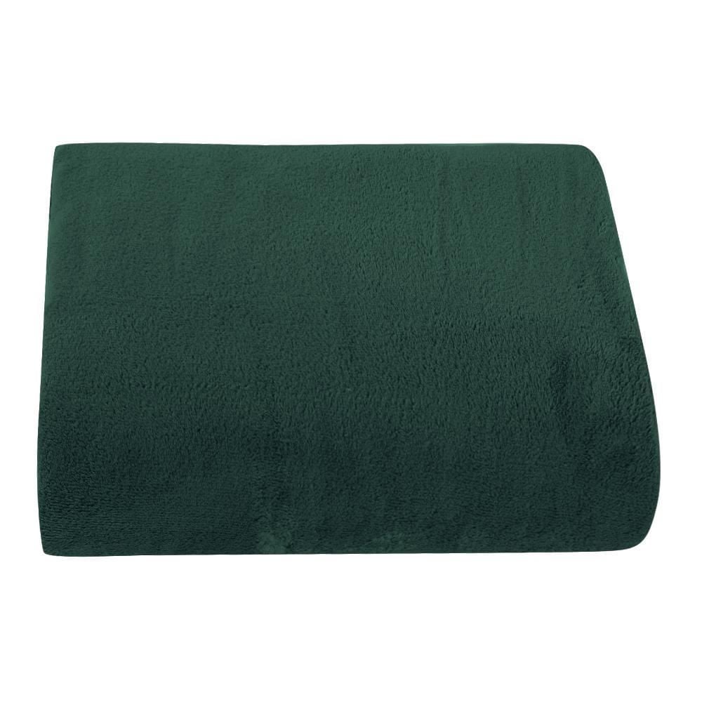 Cobertor Casal Microfibra Liso Paris Havan Casa - Verde Botanico 