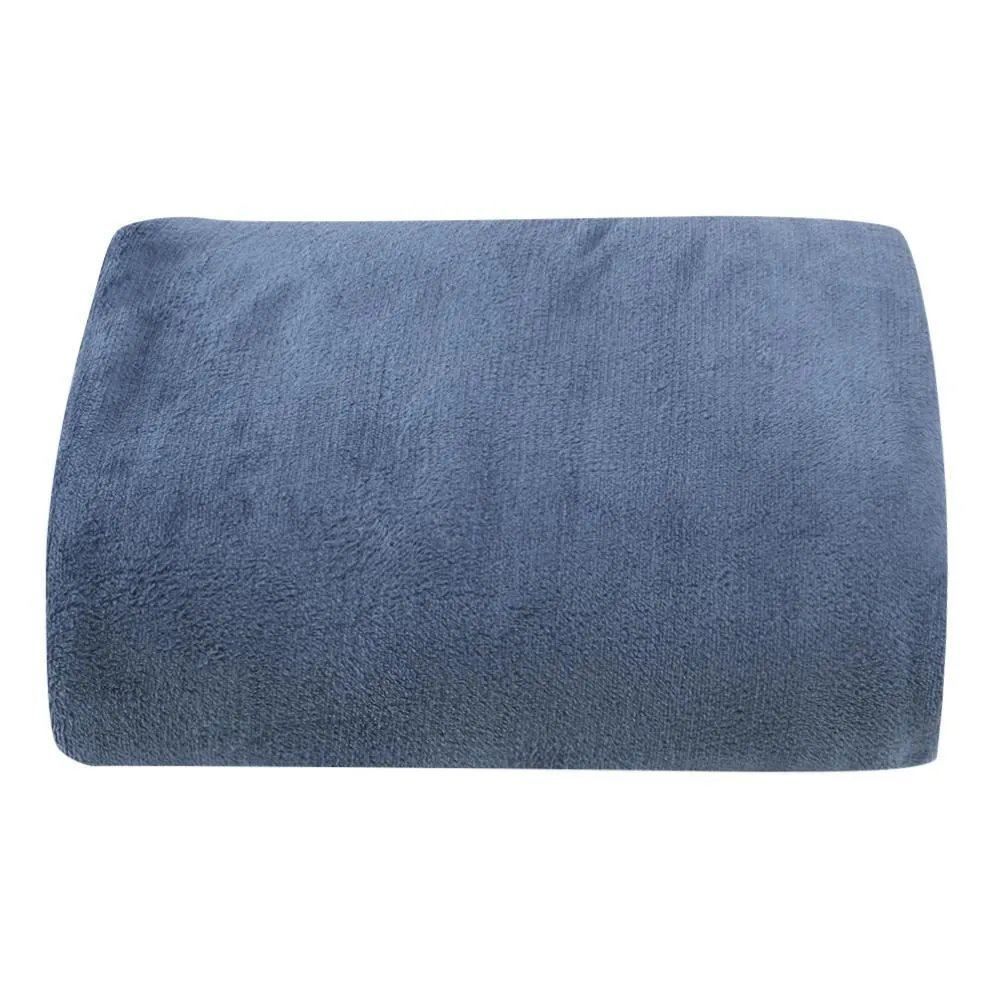 Cobertor Solteiro Microfibra Paris Havan Casa - Azul Marfim