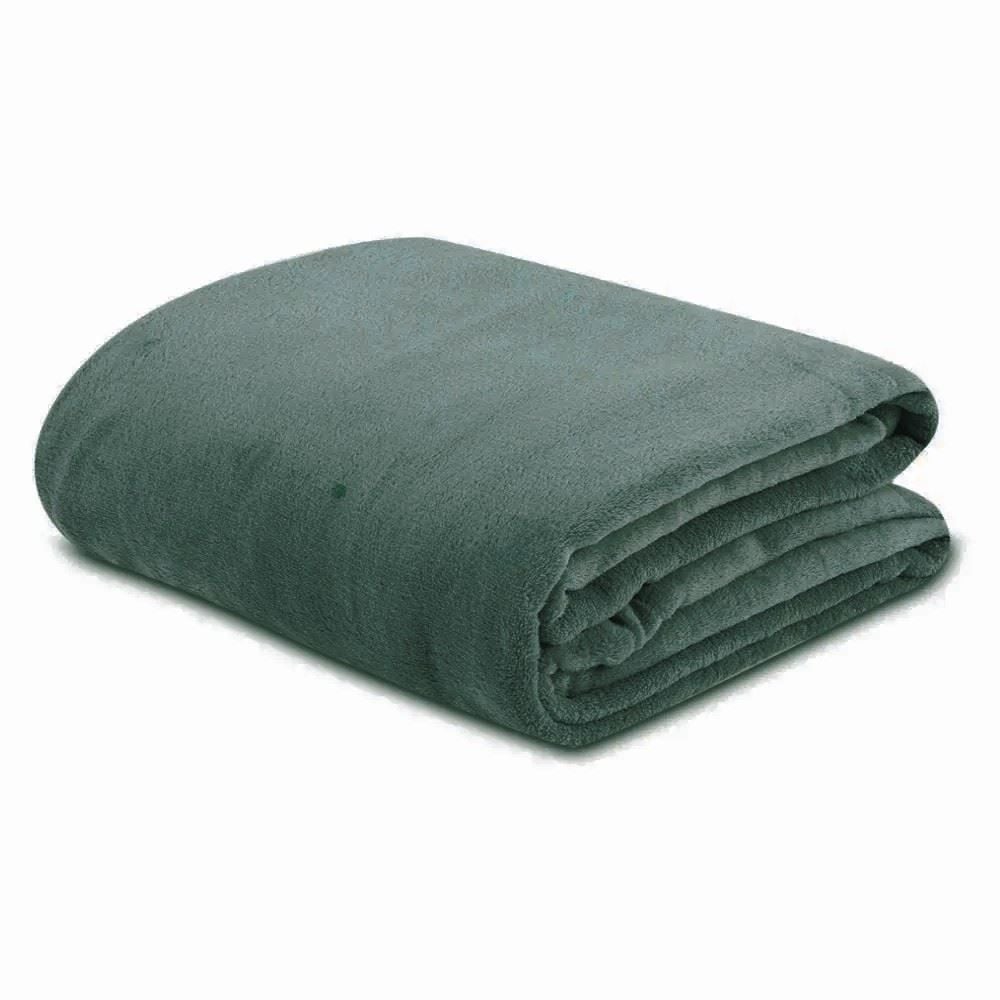 Cobertor Solteiro Microfibra Paris Havan Casa - Verde Malaquita