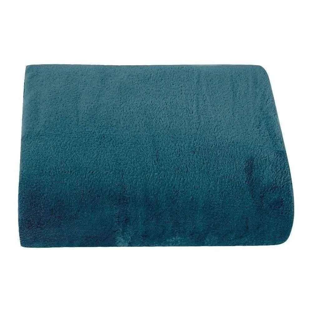 Cobertor Solteiro Microfibra Paris Havan Casa - Verde Lago Profundo