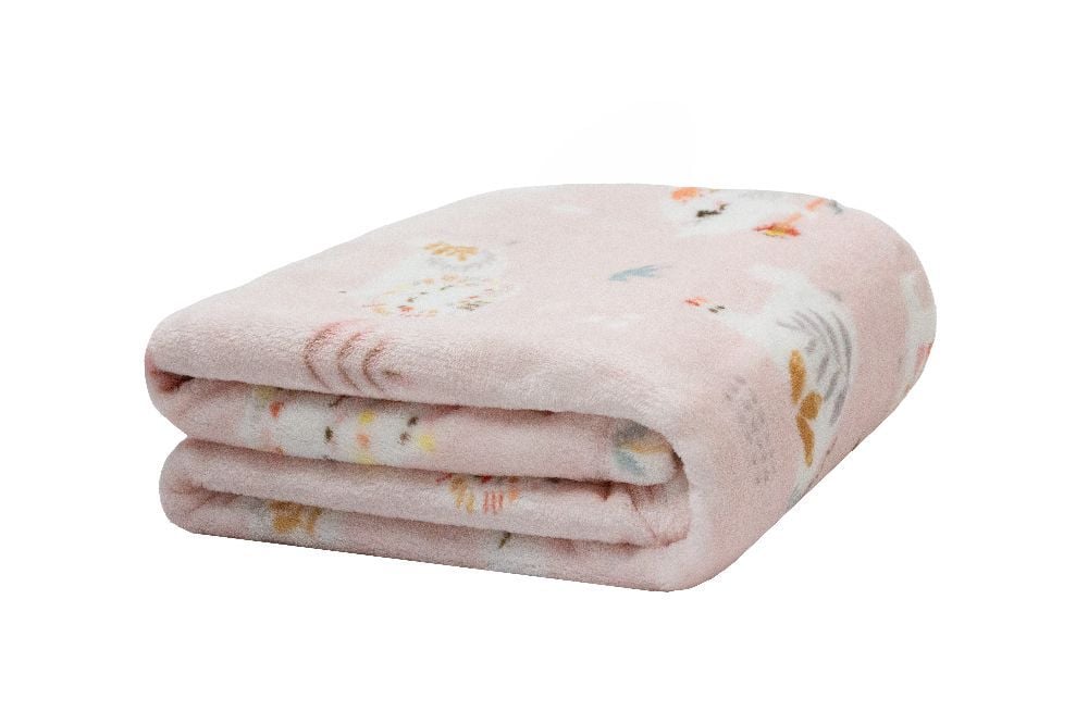 Cobertor Para Bebê Flannel Baby Camesa - ROSE