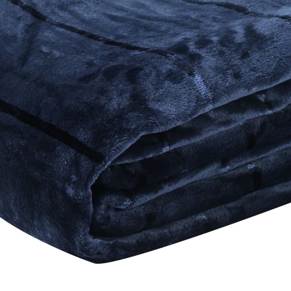Cobertor Queen 100% Poliéster Elegance Havan Casa - Azul