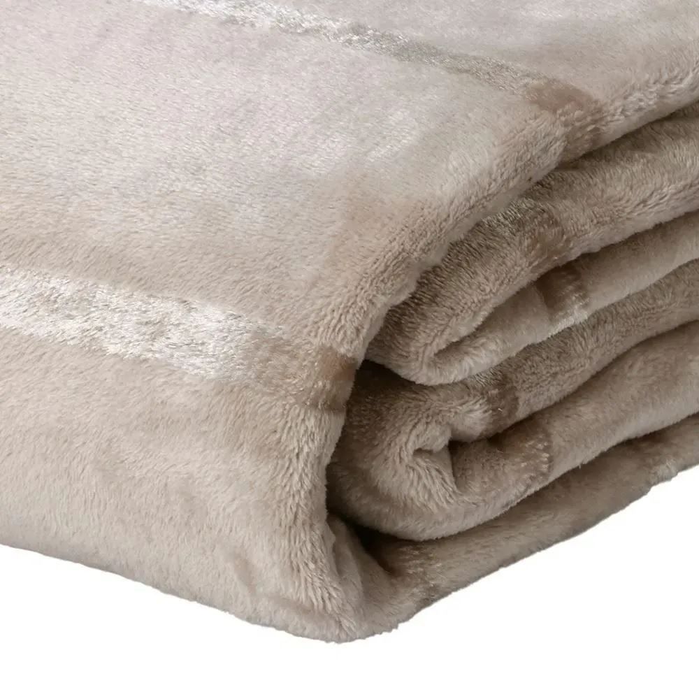 Cobertor Queen 100% Poliéster Elegance Havan Casa - Cru