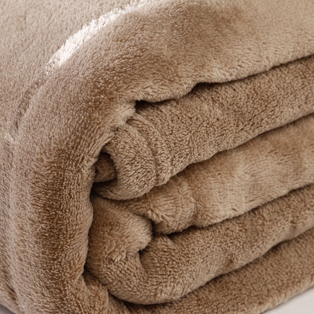 Cobertor Queen 100% Poliéster Elegance Stripe Havan Casa - Bege