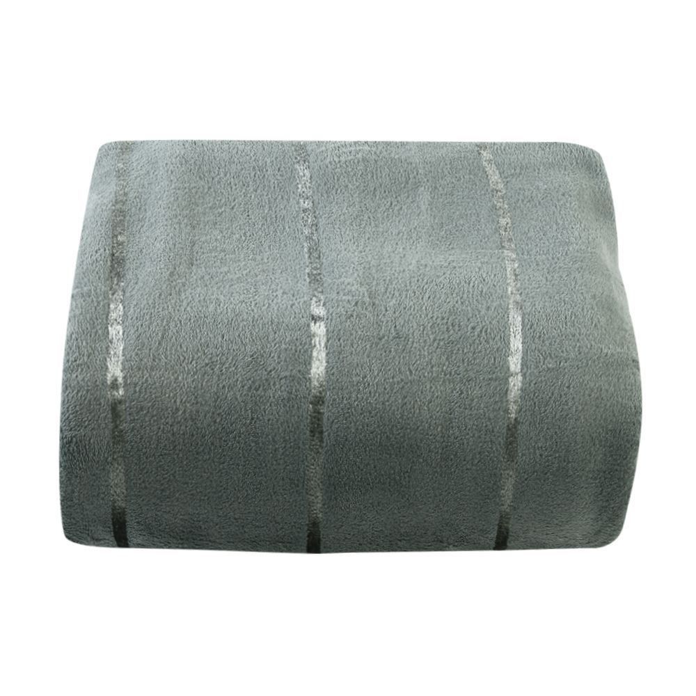 Cobertor Queen 100% Poliéster Elegance Stripe Havan Casa - Verde Buona