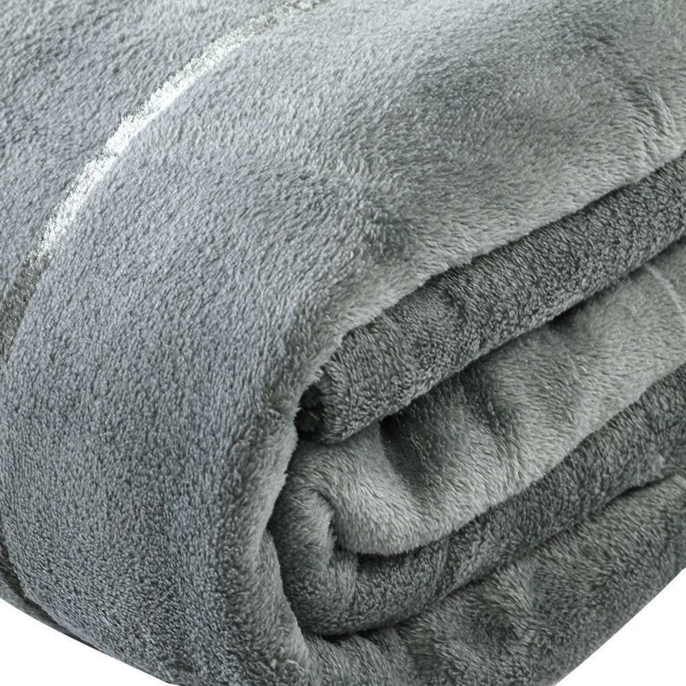 Cobertor Queen 100% Poliéster Elegance Stripe Havan Casa - Verde Buona