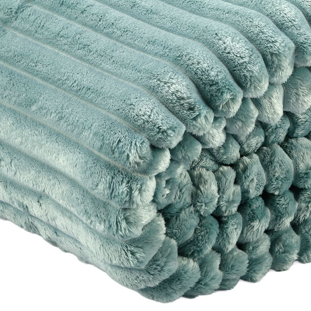 Cobertor Queen 100% Poliéster Premier Canelado Havan Casa - Verde Capri