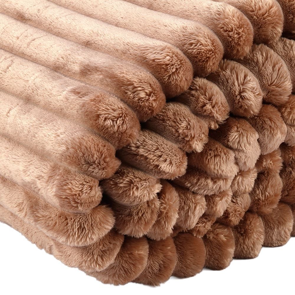 Cobertor Queen 100% Poliéster Premier Canelado Havan Casa - Taupe Atemporal