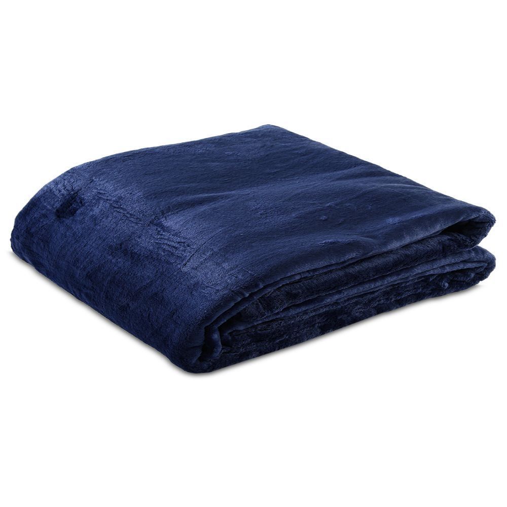 Cobertor Queen 100% Poliéster Premier Havan Casa - Marinho 