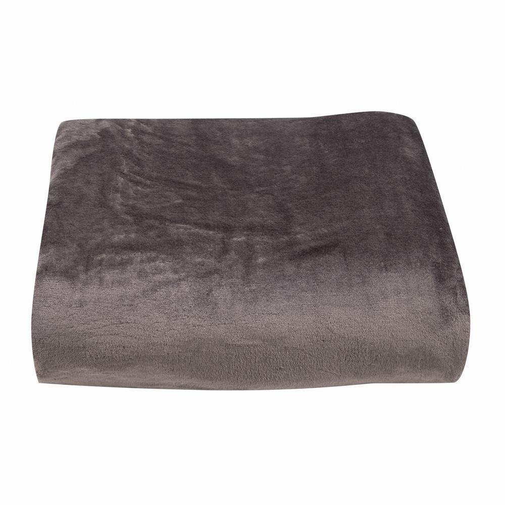 Cobertor Queen Microfibra Velour Neo Clássico Camesa - Marrom Escuro