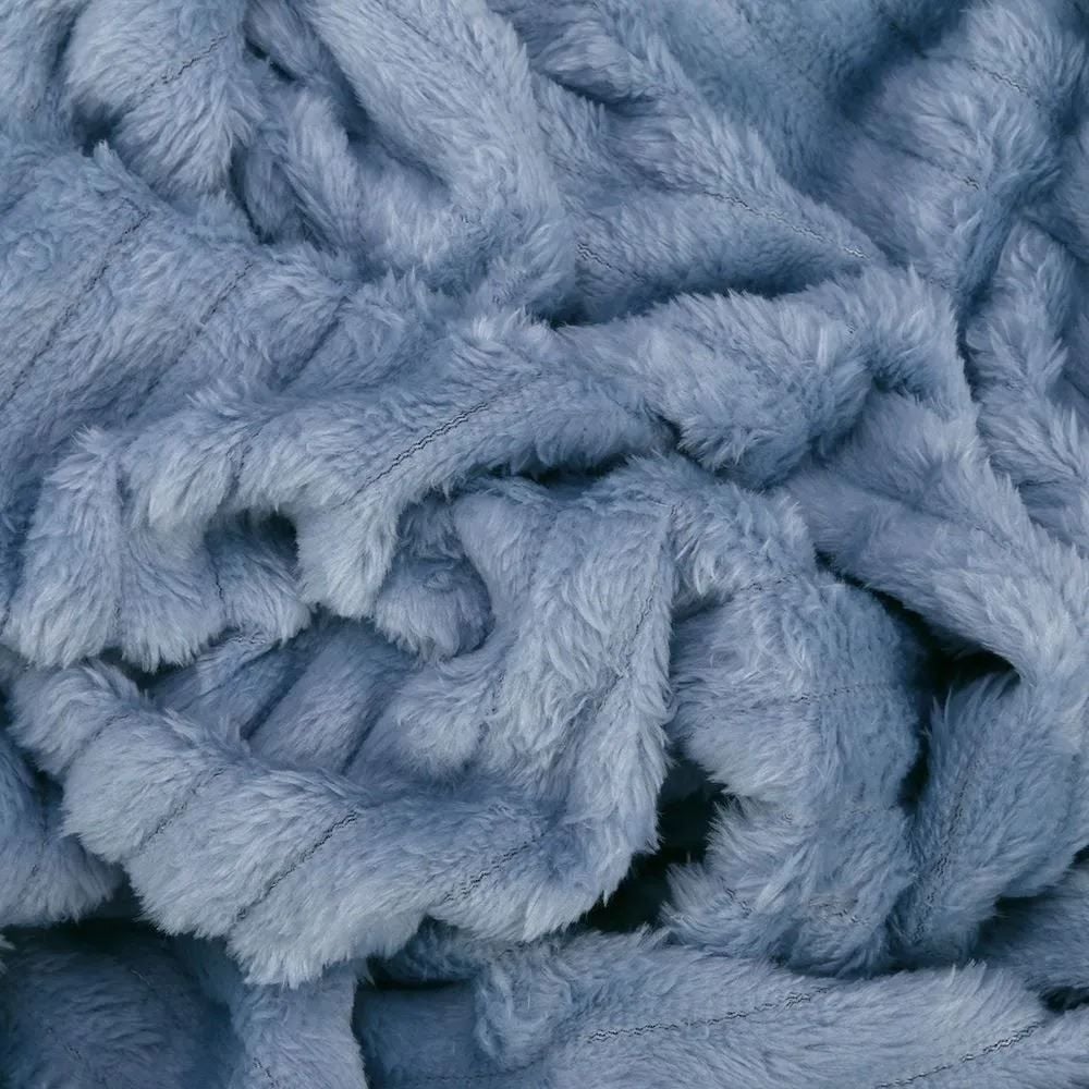 Cobertor Queen Montreal 100% Poliéster Havan Casa - Azul Névoa