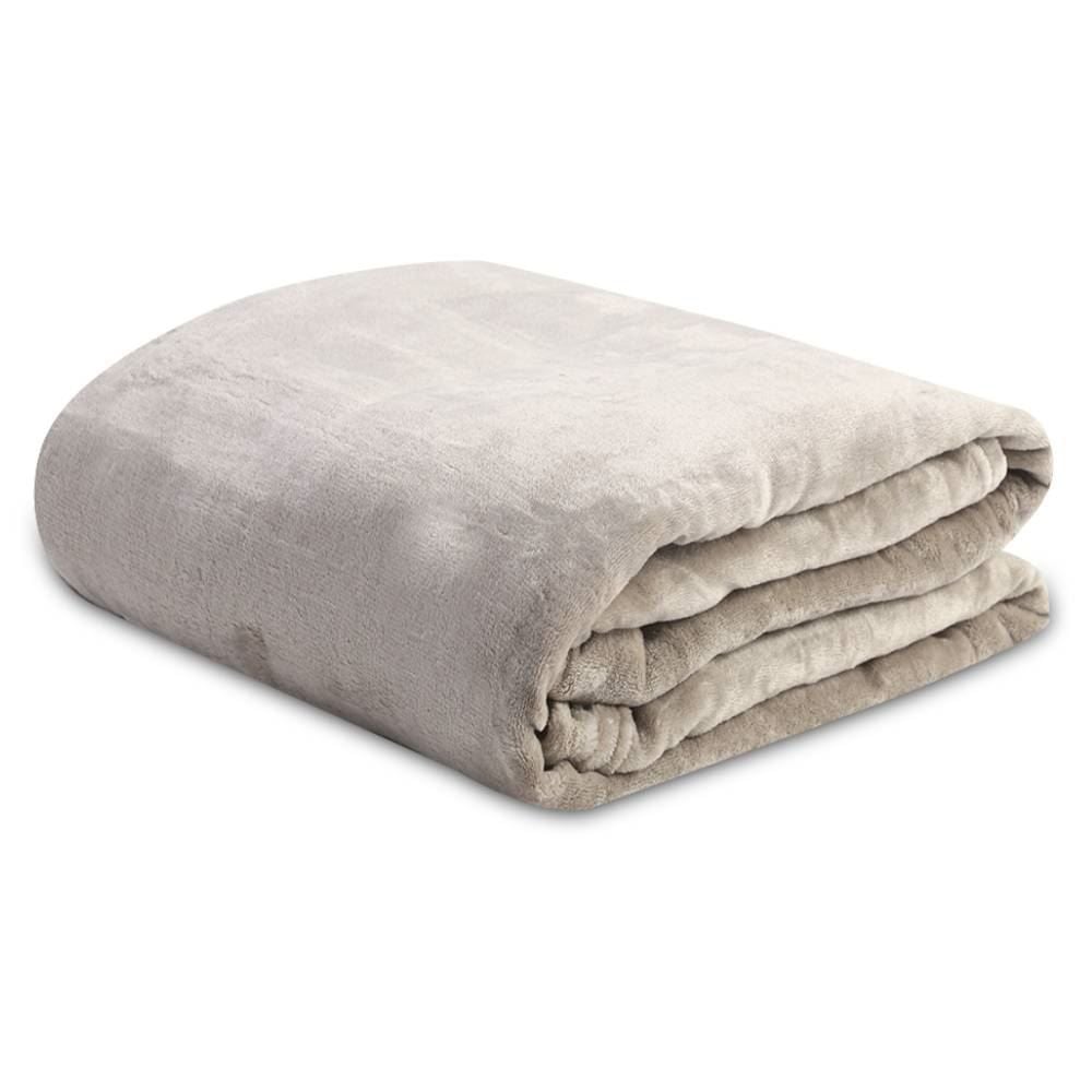 Cobertor Queen Neo Velour Camesa - Bege