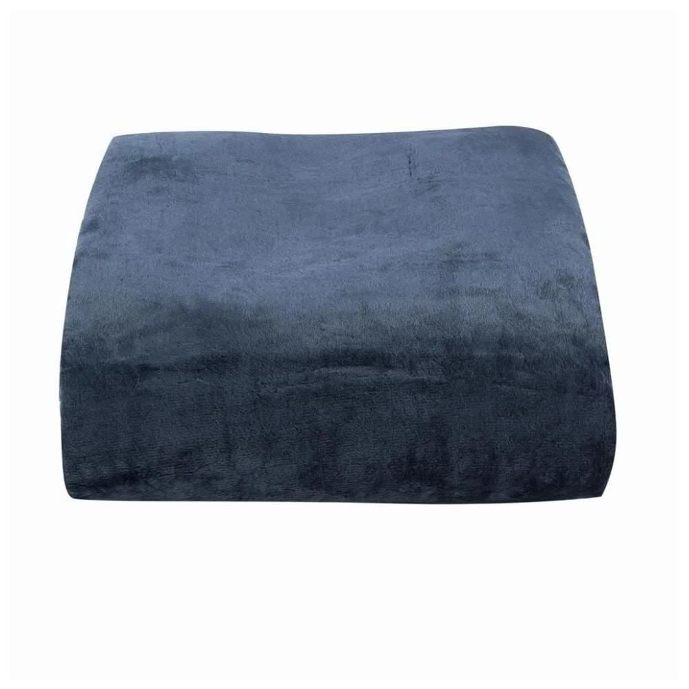 Cobertor Queen Neo Velour Camesa - Azul