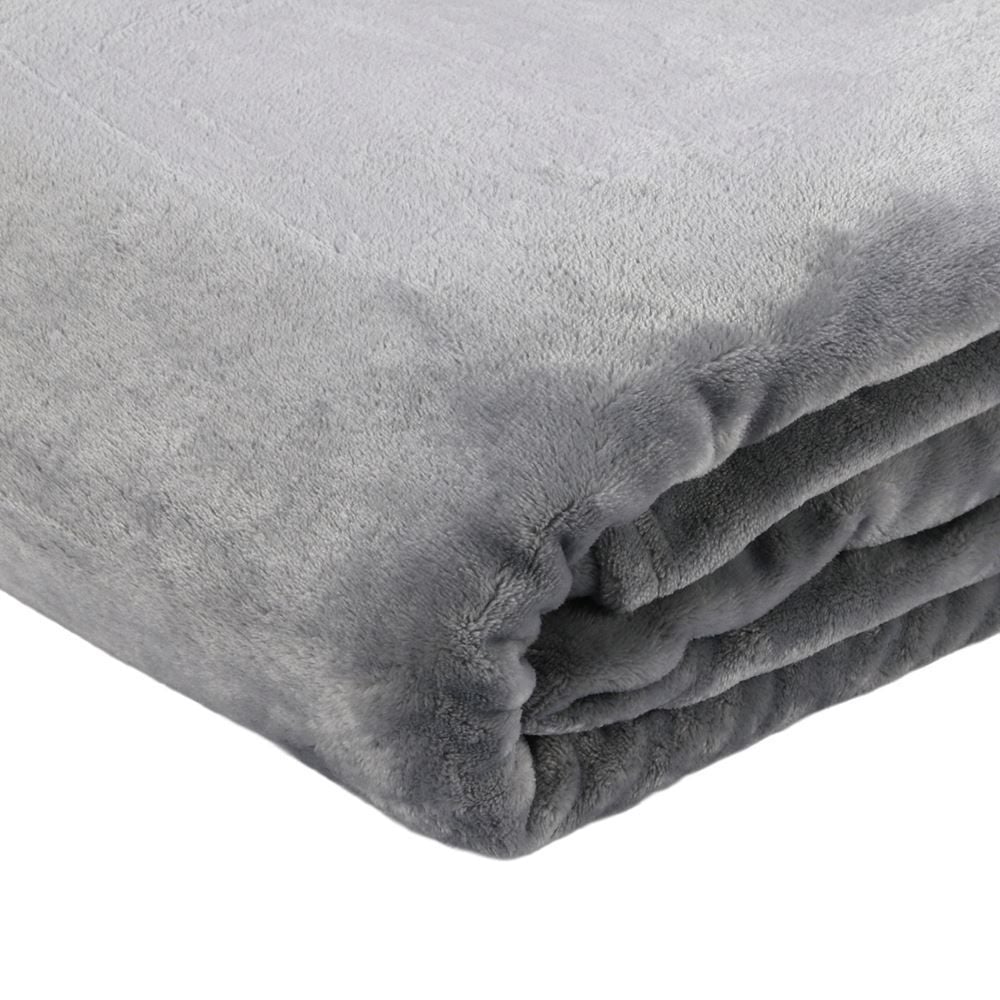 Cobertor Queen Neo Velour Camesa - Cinza