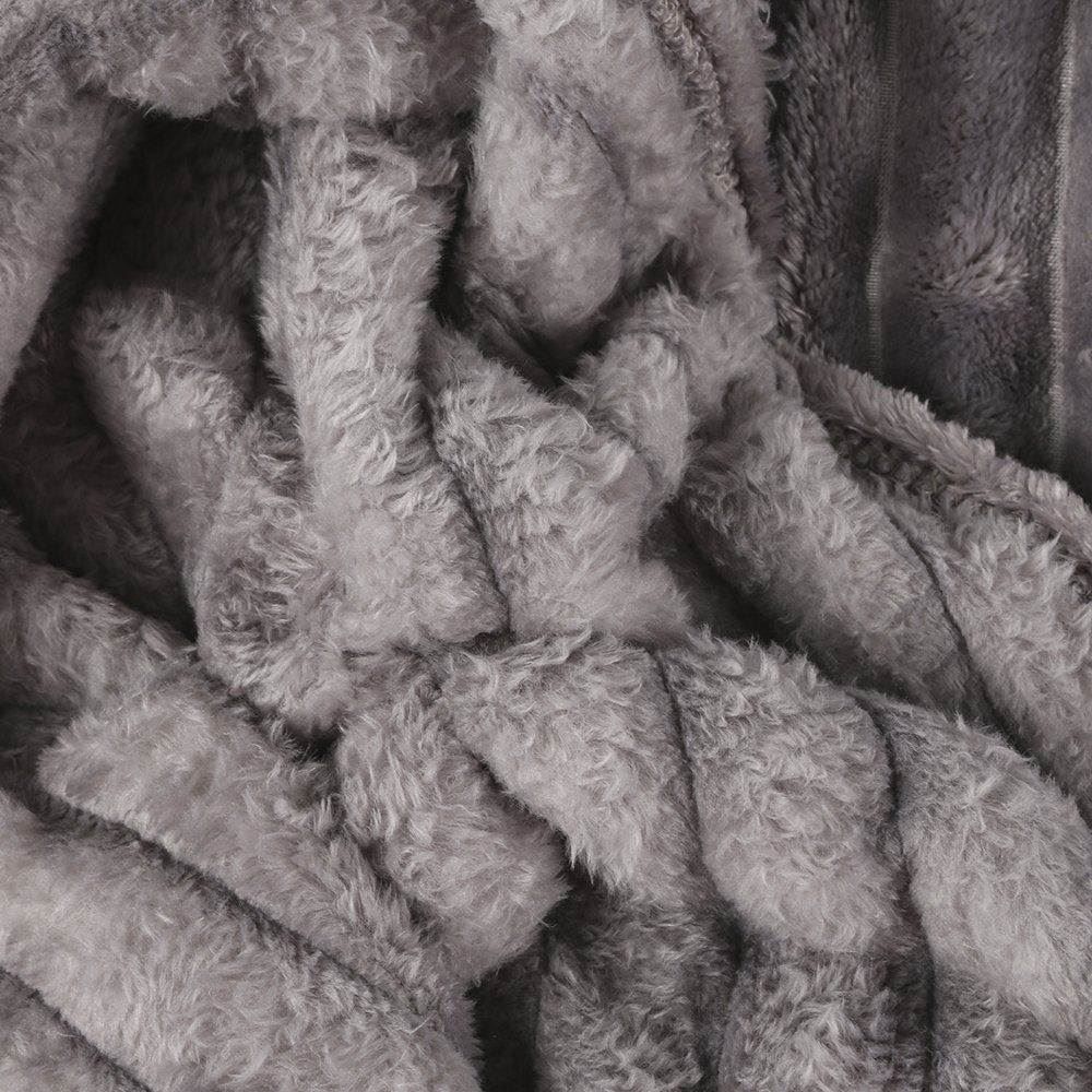 Cobertor Queen Premier Canelado Havan Casa - Cinza