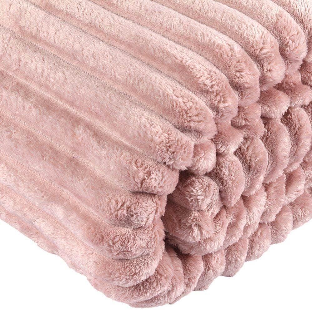 Cobertor Queen Premier Canelado Havan Casa - Rosa Claro