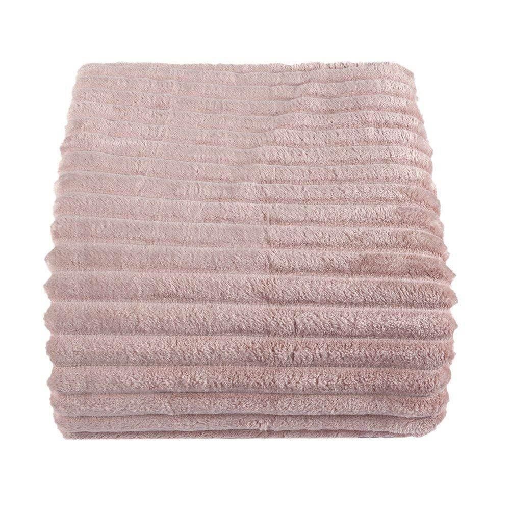 Cobertor Queen Premier Canelado Havan Casa - Rosa Claro