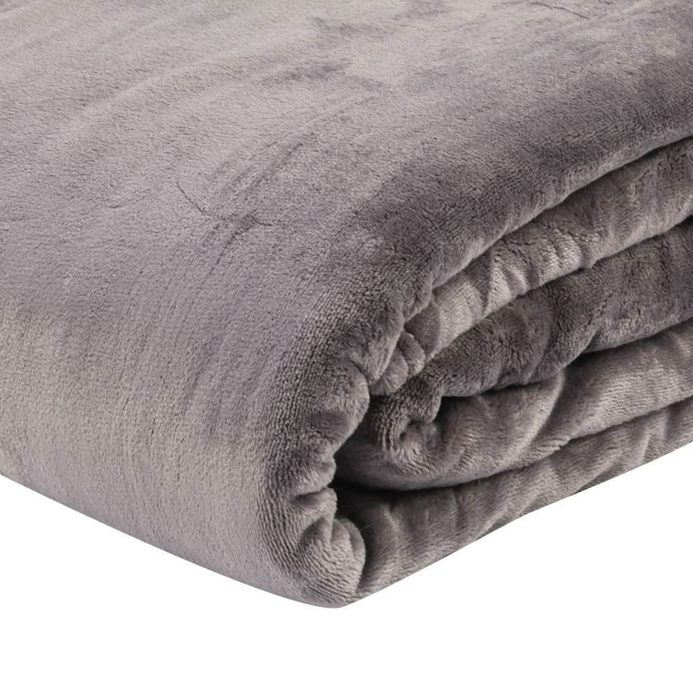 Cobertor Queen Premier Liso Havan Casa - Cinza Claro