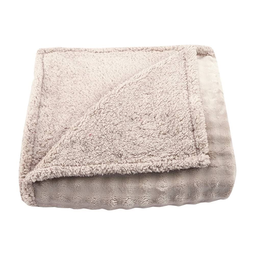 Cobertor Queen Requinte Color Sherpa Havan Casa - Bege