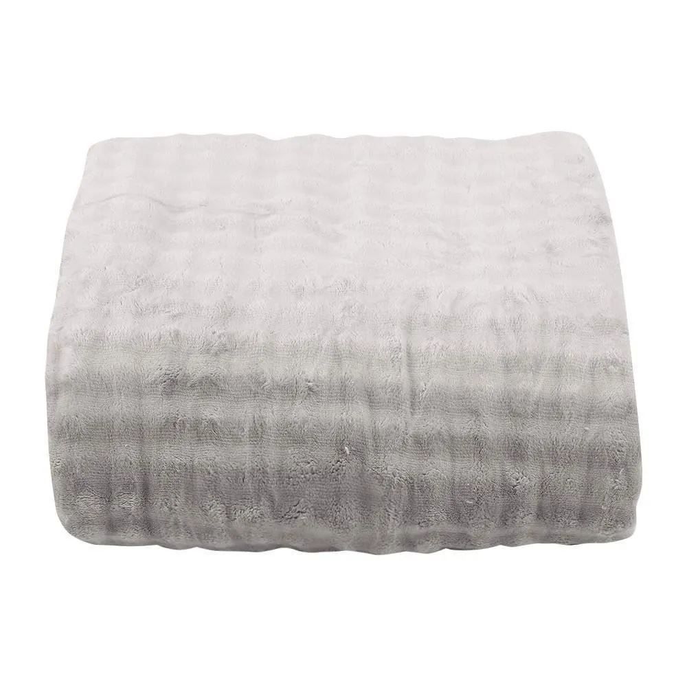 Cobertor Queen Requinte Color Sherpa Havan Casa - Cinza