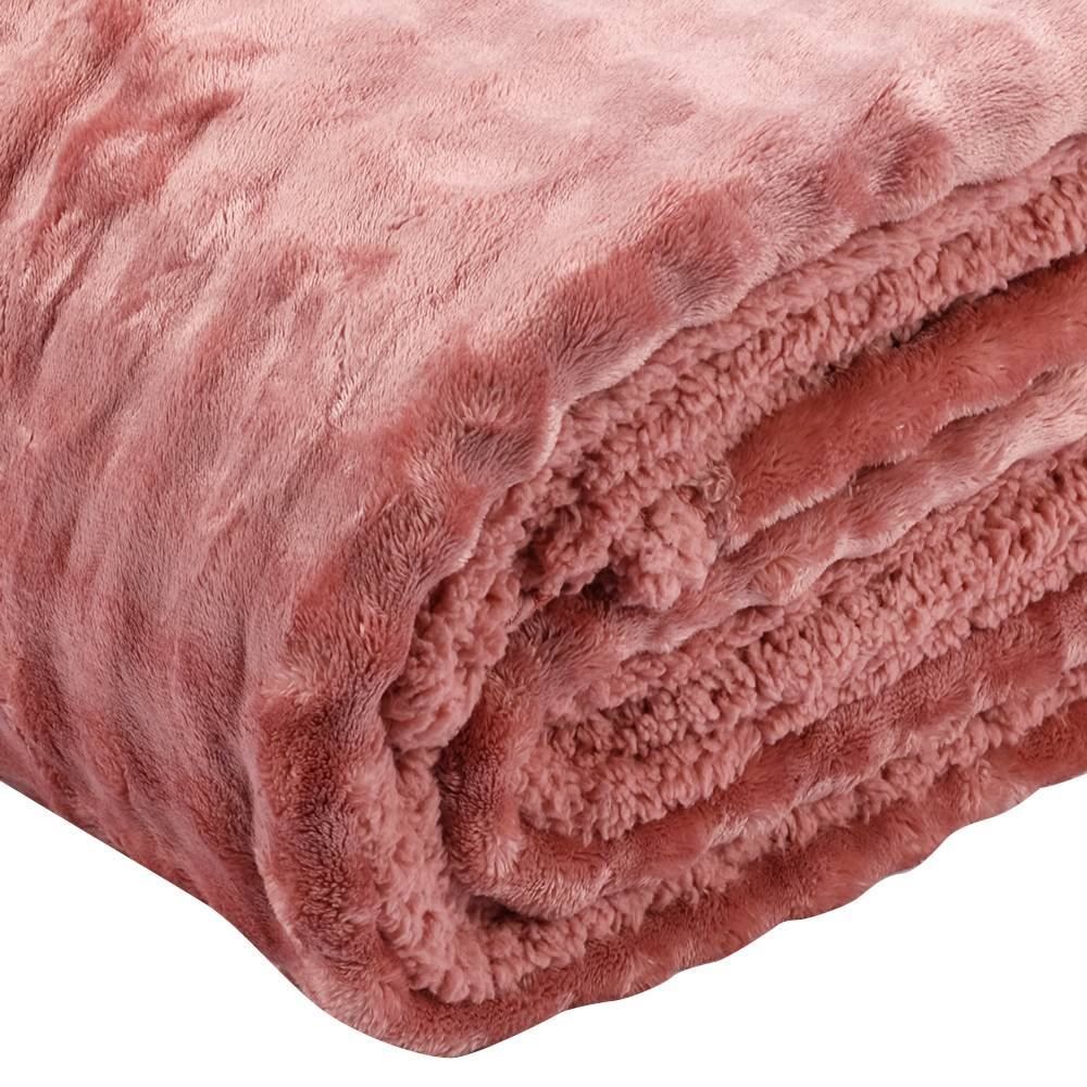 Cobertor Queen Requinte Sherpa Color Havan Casa - Argila