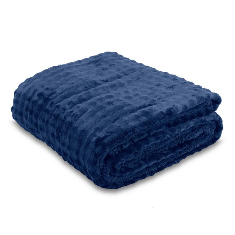 Cobertor Queen Requinte Sherpa Color Havan Casa - Midnight