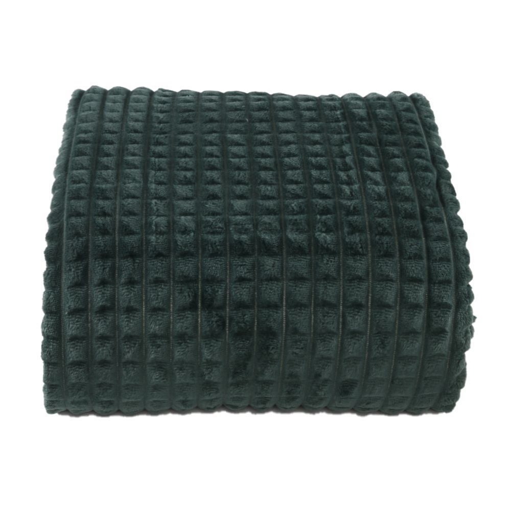 Cobertor Solteiro 100% Poliéster Diamond Havan Casa - Verde Malaquita