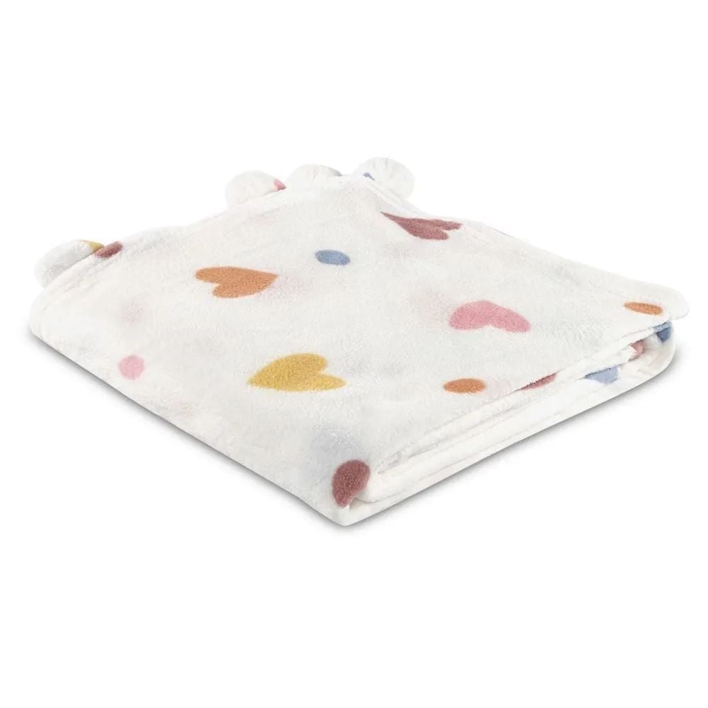 Cobertor Solteiro Infantil Pompom Havan Kids - Coração