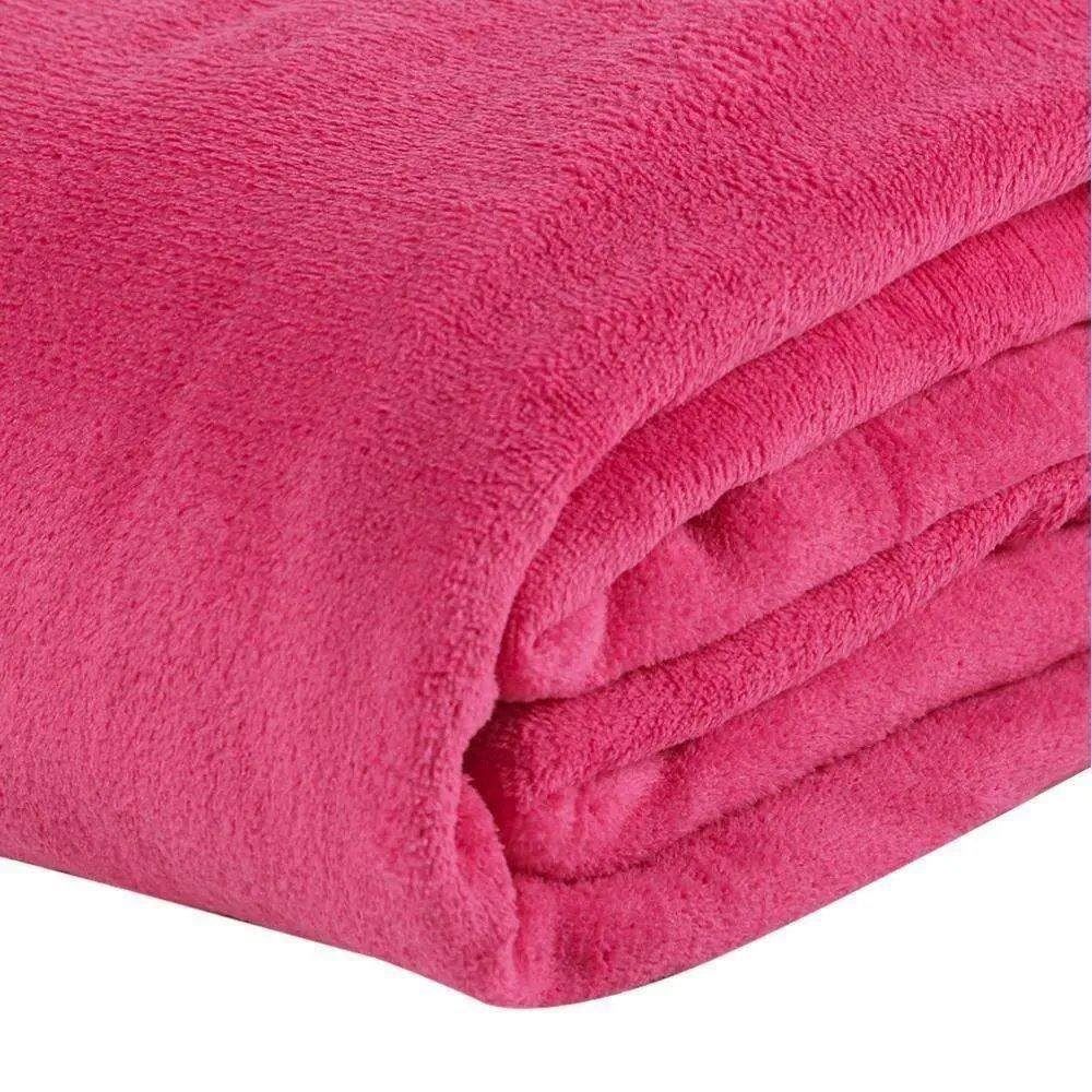 Cobertor Solteiro Paris Microfibra Havan Casa - Rosa Flash