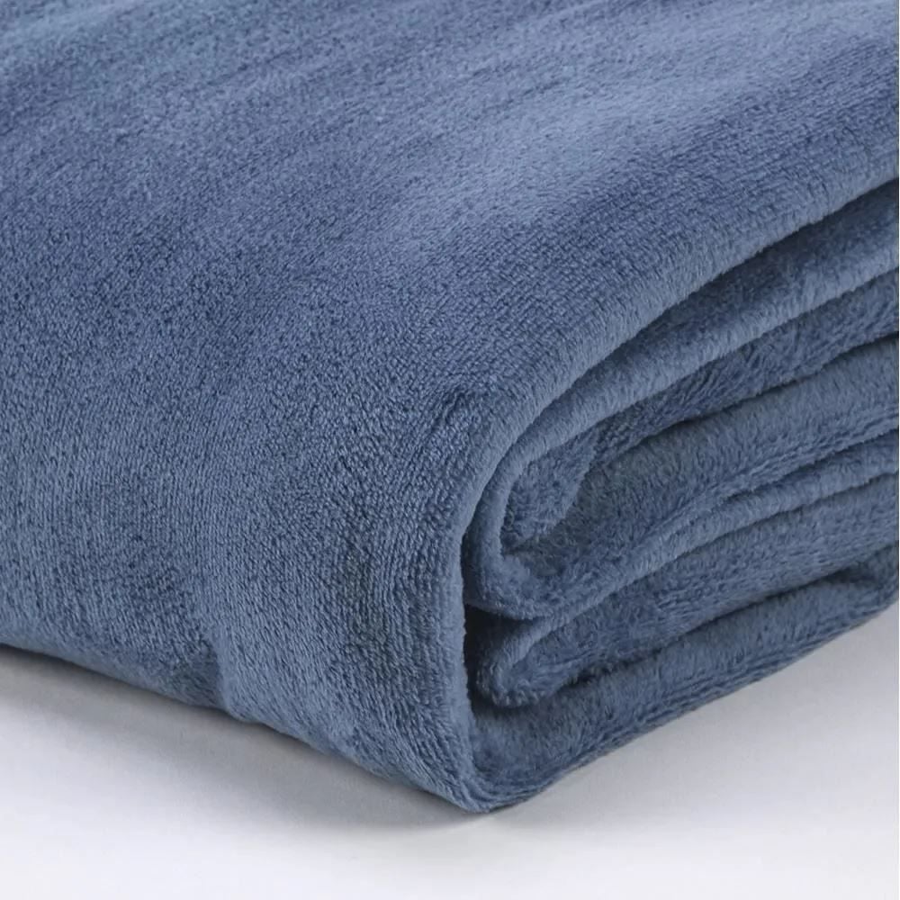 Cobertor Solteiro Paris Microfibra Havan Casa - Azul Jeans