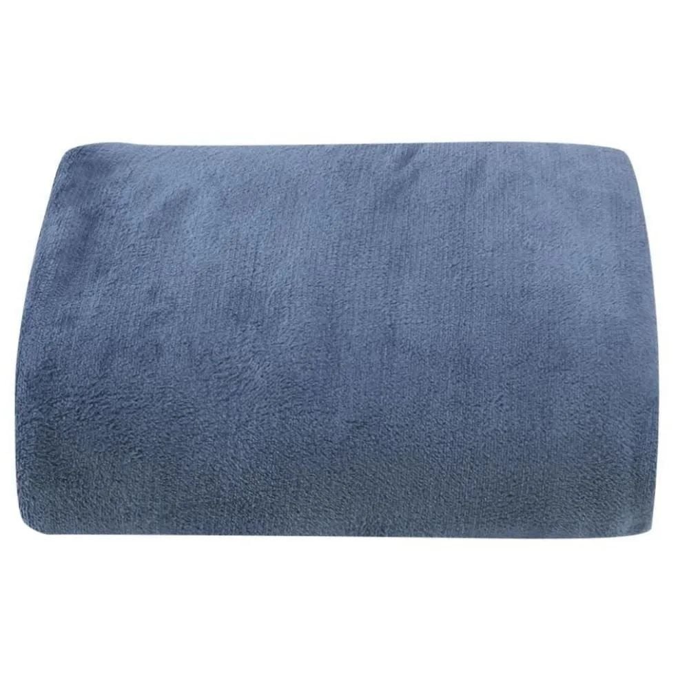 Cobertor Solteiro Paris Microfibra Havan Casa - Azul Jeans