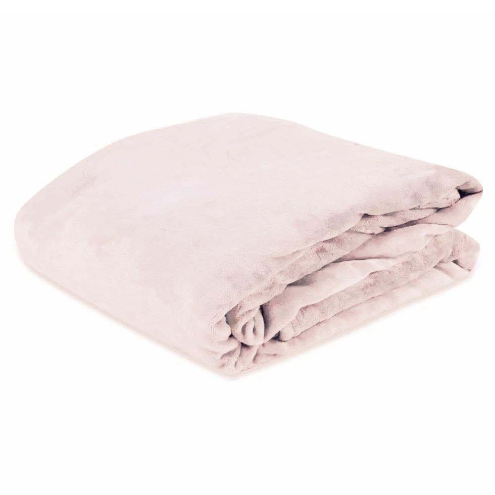 Cobertor Solteiro Microfibra Velour Clássico Camesa - Rose
