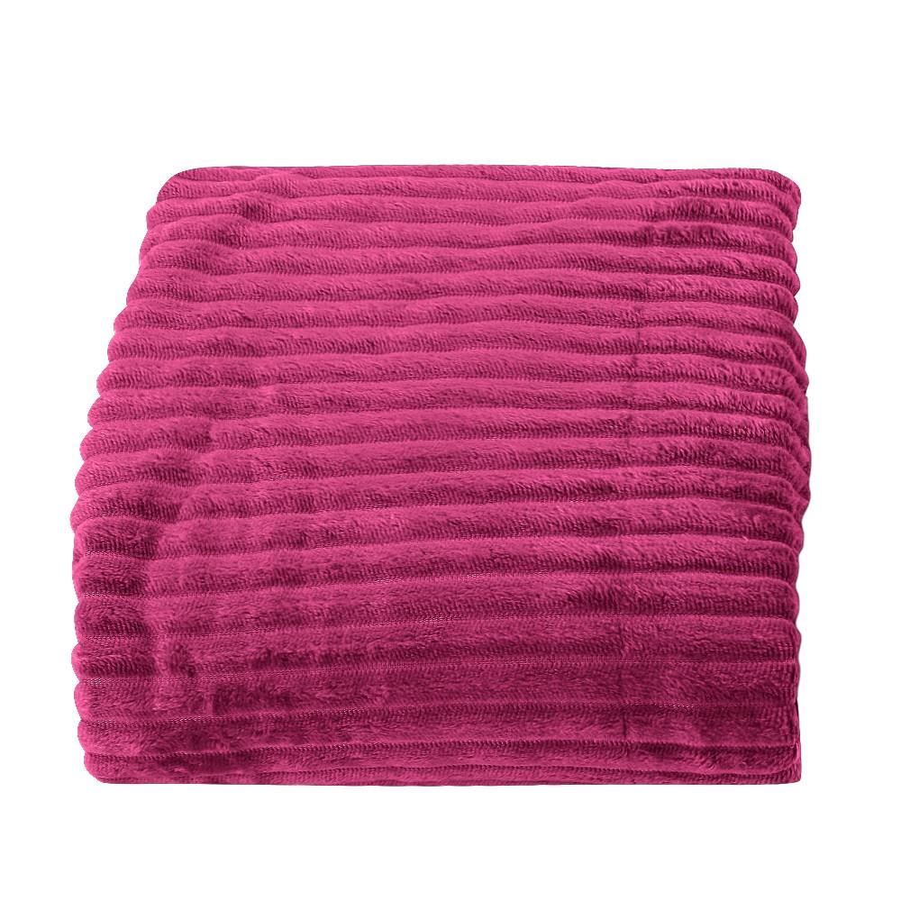 Cobertor Solteiro Montreal 100% Poliéster Havan Casa - Rosa Malva