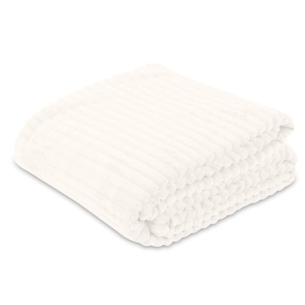 Cobertor Solteiro Montreal 100% Poliéster Havan Casa - Off White