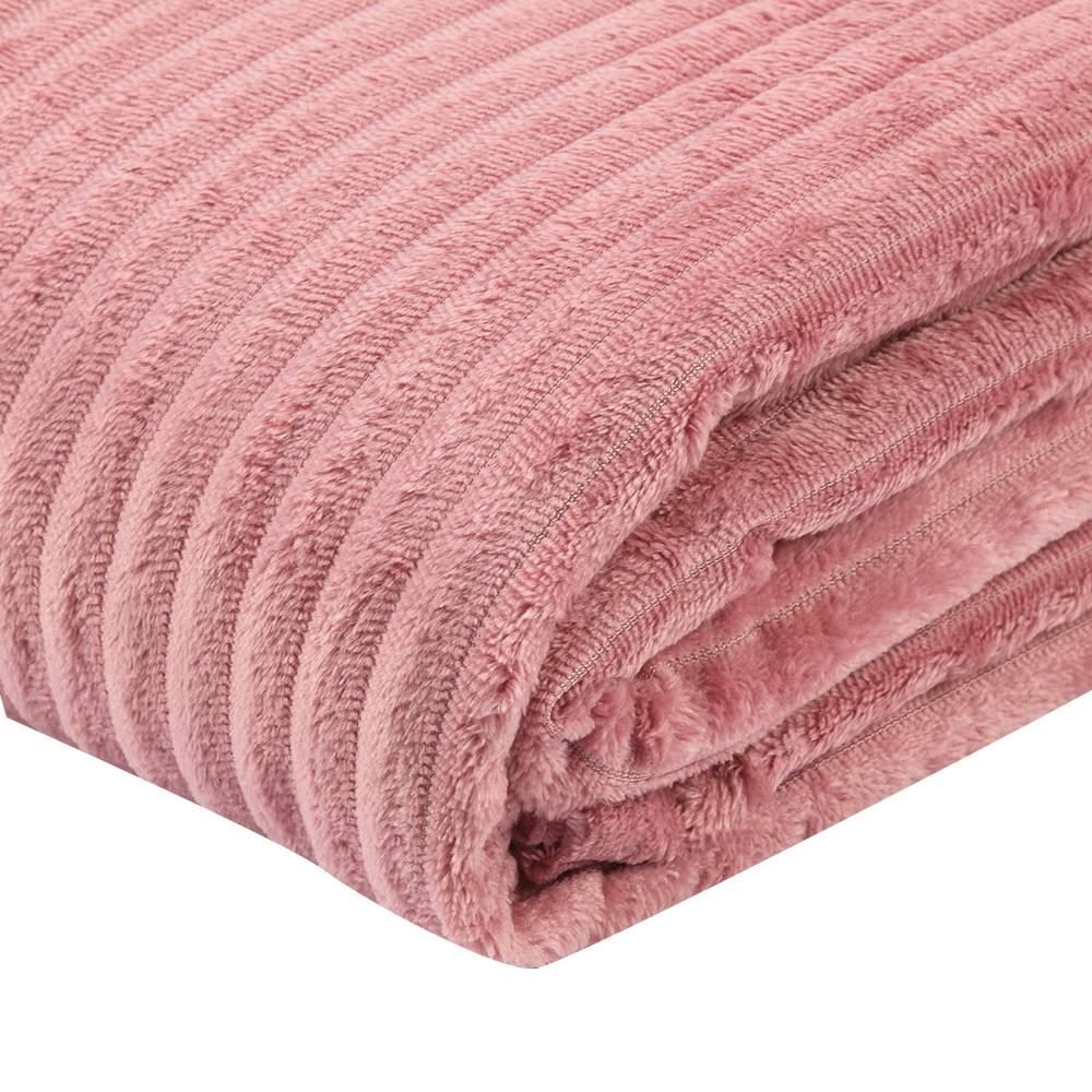 Cobertor Solteiro Montreal 100% Poliéster Havan Casa - Rosa